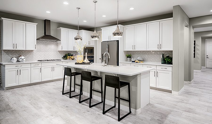 Modern kitchen with major household appliances